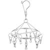 Skroad Essiccatore per biancheria intima biancheria intima vestiti per neonati e piccoli articoli da bucato, stendibiancheria girevole in acciaio inox (10 pioli)
