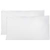 FARFALLAROSSA Coppia di Federe 100% Puro Cotone, Set di 2 Tessuti per Cuscino Letto, Chiusura a Busta, Tinta Unita, Misura Standard 50x80 CM