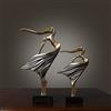 Tauzveok Statue Moderne,Statuetta Bronzo,Statua Coppia Decorazioni Soggiorno Sculture Resina Casa Oggetti Moderni Art,Double Dance