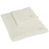 somma Set 1+1 Nido d'Ape Memoria Asciugamano e ospite Linea Cotone BIO Bianco-Lana