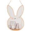 Hapivida Specchio Infrangibile per Bambini, Specchio da Parete Decorativo per Cartoni Animati In Acrilico Nordico, Specchio Leggero da Appendere per Parete, Decorazioni per la Casa d'Arte(Coniglio)