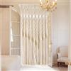 Syfunlv Tenda per finestra sospesa Boho, arazzo tessuto 99 x 70 pollici, decorazione murale divisoria, tenda decorativa, tenda per porta, sfondo di matrimonio, camera da letto, soggiorno, appartamento.