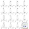 Loopunk Trasparente Plastica Cavalletto, Espositore Monete, Casa Matrimonio Decorazione, Piatto Decorativo per Immagini Casa Trasparente (3inch)