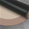 STORESDECO Tappeto vinilico rotondo in tessuto intrecciato di alta gamma Lavabile antiscivolo ed extrapiatto. Tappeti Premium in materiali di altissima qualità Colore Beige chiaro 100 cm diametro