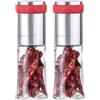 Rosenstein & Söhne macinapeperoncino: Set da 2 Macine per spezie e peperoncino, Macinatori in acciaio inossidabile (moli per chili, macina spezie peperoncino, miglio)