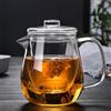 Generic Teiera in vetro con infusore e coperchio, bollitore per tè sfuso, erbe e frutta, bollitore per tè caldo o freddo, resistente al calore e senza beccuccio antigoccia (600 ml)
