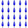 Jiotouhu Lampadina LED e14, lampadina Blu, cappuccio in plastica, 1W equivalente a 10W incandescente, non dimmerabile, per matrimoni, bar e decorazioni d'atmosfera per interni, 20 pezzi