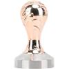 MEMEWOCA Pressino per caffè in acciaio inox da 58 mm, pressino ergonomico con manico per macchina da espresso, strumento di pressatura regolabile e uniforme, costruzione robusta, adatto per (Oro rosa)