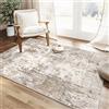 HUGEAR Tappeto Salotto Moderno Marrone Grigio Tappeti 90x150cm Lavabile in Lavatrice Antiscivolo Astratto Naturale Grande Carpet Cameretta Scendiletto Camera da Letto Ufficio Pelo Corto