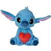 Simba - Disney Peluche Stitch che abbraccia un cuore, 25 cm, materiale morbido e piacevole, autentico prodotto ufficiale Disney, adatto fin dai primi mesi di vita (6315876995X12)