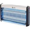 INTEC - Lampada anti-zanzara per interni esterni, 2500 V, tecnologia LED 14 W, superficie 120 m², elimina moscerini e insetti volanti