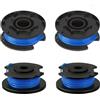 Zguziji 4 pezzi filo decespugliatore, bobina di ricambio, compatibile con Ryobi One+ AC14RL3A, Olt1832 Rac124, 0,065/1,6 mm, linea di ricambio per tagliabordi Ryobi 18V 24V 40V