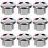 NUOBESTY 10 tappi indicatori di temperatura per rubinetti pulsanti rosso blu per maniglie dell'acqua calda e fredda di ricambio facili da installare per lavelli e bagni