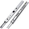 SKIR'CO (2 paia) Guide per cassetti 17 x 184 mm, guide per cassetti con cuscinetti a sfera, guide per cassetti ad estrazione parziale, zincate