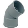 Galyon Gomito PVC 45 H-H Gradi per tubo - Curva in PVC Pressione Acqua potabile e Sago - Interno/Esterno - Tubi da 32 mm a 250 mm - Attacco solido e resistente - Vari diametri (75 mm)