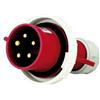 MAURER Spina Mobile Diritta Industriale 380V 16A 3P+N+T IP67 Rossa Maurer