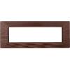 ZOREI Placca Compatibile Con Vimar Plana, Placche in Plastica Effetto Satinato, 1 Pezzo (7 Moduli/Posti,Bronzo Satinato)
