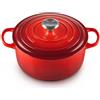 Le Creuset Cocotte Rotonda Evolution in Ghisa Vetrificata 24 cm Ciliegia