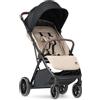 Deryan Rolo XL Travel Buggy, per bambini dalla nascita fino a 22 kg (0-4 anni) con funzione di sonno, ultra leggero 8,1 kg, pieghevole con una sola mano, UPF 50+, cestino fino a 10 kg (Torrone)