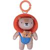Taf Toys Harry The Lion Plush Baby Sensory Toy. Soft Rattling with Flexible Mane Teether And Crinkling Texture Cub. Attach to COT or Pram. 0 Month +