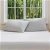 Sonive Federe Cuscino 50x70 cm, Set di 2, Cuscini Decorativi in Fibra di Bambù Morbida per Divano, Soggiorno, Camera da Letto Grigio