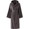 Bassetti Accappatoio Con Cappuccio, Fumo, 100% Cotone, Taglia L, Adulto Uomo Donna Unisex, In Spugna Morbido Assorbente Resistente E Lavabile In Lavatrice