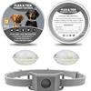 PZCC Collare Antiparassitario Naturale per Cani,Repellente per Pulci e Zecche con Ingredienti 100% Naturali,Protezione Duratura per Cani di Tutte le Taglie (1 Pezzi) (grigio)