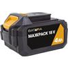 Batavia 7062518 Batteria Agli Ioni Di Litio 18 V 4.0 Ah, 36 W
