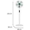ROWENTA - Ventilatore con Piantana Turbo Silence Extreme VU5890 5 Pale 16 Velocità Colore Bianco - SPEDIZIONE GRATUITA