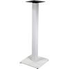 VACCHETTI WEB Base tavolo bar acciaio Jamie bianco quadro cm40x40h110