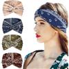 Meleager 4 Pezzi Fascia Capelli Donna, Largo Headband Stampato, Elastico Accessori Capelli per Bellezza, Yoga e Sport