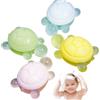 NIDONE Sapone per bambini da 4 pezzi, sapone per olio essenziale a forma di tartaruga, 1, 5x2x0, 9 bagno purificante simpatico piccolo saponi di tartaruga per lavare le mani, il viso, la mano per bambini