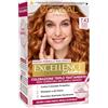 L'Oreal Paris L'Oréal Paris Colorazione Triplo Trattamento Excellence, Con Acido Ialuronico, 100% Copertura Capelli Bianchi, Per Capelli Più Idratati, Biondo Ramato Dorato (7,43)