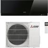 Mitsubishi Climatizzatore Monosplit Kirigamine Zen MSZ-EF A+++ Inverter R-32 Wi-Fi Nero : Potenza Btu - 18000 - 40/60 m²