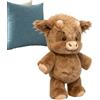 XUQEAYWD Peluche Muccas Che Corre, 45x25x15cm Pupazzo Che Corre, Adorabile Animale Peluches Muccas Pelosa Per Alleviare Lo Stress, Running Cow Plush, Per Camera Da Lettos Casa Compleanno