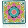 Tapallmy Mini Mahjong Mat Antiscivolo Riduzione del Rumore Mahjong Mat per Tavolo Tessuto Floreale Diatom Fango mAh Jongg Mats 50x50cm