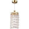 Joygoodta Luci per case delle bambole a batteria, illuminazione per case delle bambole in scala 1:12, mini lampada a sospensione per display in miniatura di mobili per fai-da-te, oro
