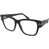 Tom Ford TF5745-B 001 | Occhiali da Vista Graduati | Prova Online | Plastica | Quadrati | Nero | Adrialenti