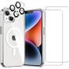 EVETANE Cover iPhone 14 Plus e 2 schermi di protezione - TPU - Trasparente - refurbished