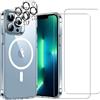 EVETANE Cover iPhone 13 Pro Max e 2 schermi di protezione - TPU - Trasparente - refurbished