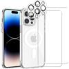 EVETANE Cover iPhone 14 Pro e 2 schermi di protezione - TPU - Trasparente - refurbished