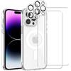 EVETANE Cover iPhone 14 Pro Max e 2 schermi di protezione - TPU - Trasparente - refurbished