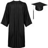 AUYAO Toga Laurea Toga e Tocco Cappello Laurea, Set Toga Laure, Unisex Costume università, Università Abito da Laurea, Graduation Gown, Toga da Università e Tocco Cappello Laurea, Nero, S