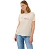 Cecil 3227077 Maglietta con Wording, Beige Claro, L Donna