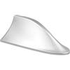 Rachlicy Antenna per pinna per carrello per auto copre autoadesiva antenna a pinna addominali senza pugno con pannello interno per segnali spoiler decorativi per argento per auto