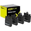 RIDEX PLUS 402B0120P Set d'assale Kit pastiglie freni Posteriore senza accessori con lamierino anticigolío Compatibilità con MERCEDES-BENZ Classe C Sedan W203