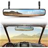 KEMIMOTO UTV Rear View Center Mirror, 15 UTV Race Mirror with 3/4 1.75 or 2 Clamps Compatible with 2021 Polaris RZR, Honda Pioneer, Can Am Commander Maverick, Honda Talon 1000R 1000X