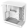 NZXT H6 Flow, CC-H61FW-01, Case Mid-Tower Compatto a Doppia Camera con Flusso d'Aria, Pannelli in Vetro Panoramico, Flusso d'Aria ad Alte Prestazioni, Include 3 Ventole da 120 mm, Bianco