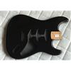 Nessuna marca Corpo chitarra Stratocaster fatto a mano Alder SSS Route finitura nera lucida