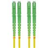 Helos Cavo patch in fibra ottica helos E2000® APC/E2000® APC (LSH) duplex 9/125 μm OS2 giallo 2,0 m